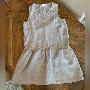 Artisan NY | Linen Stripe Drop Waist Dress